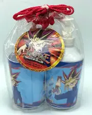 NOS Vintage 1996 YuGiOh Yu-Gi-Oh Plastic Tumbler Lotion/Soap Pump Set Yami Yugi