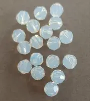 (12) Swarovski® Crystal 6mm WHITE OPAL Round 5000