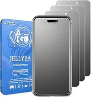 [JELLYEA] 3 Pack Matte Tempered Glass for iPhone 15 Pro Max / iPhone 15 Plus Matte Screen Protector Anti-Glare Anti-Fingerprint Anti-Scratch Case Friendly Bubble Free for Apple iPhone 15 Plus/15 Pro