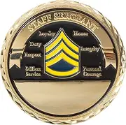 United States Army Staff Sergeant Non-Commissioned Officer Rank Challenge Coin