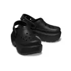 Crocs Stomp 209347-001 Clogs Unisex 9M-11W Black Slip On Platform Shoes QLW367