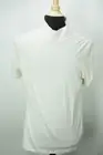 Isaia Off White Mock Turtleneck Short Sleeve Mens Silk Blend T Shirt Sz M NEW