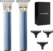 BarberBoss Men Grooming Kit, T-Blade Hair Trimmer, 3 Guide Combs, USB Charging, Elegant Metal Case, Premium Hair Trimmer for Men, QR-2088