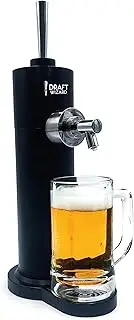Draft Wizard Ultrasonic Frothing Beer Dispenser Battery Powered Home Draught Tap