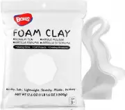 BOHS White Modeling Foam Clay - Squishy,Soft, Air Dry -For School Project,Cospla