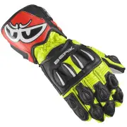 Thunar Evo Black Neon Yellow Neon Red Motorcycle Gloves