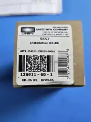 Unity 5557 Installation Kit for Spotlight Mount with Mounting Bracket RH NOS