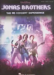 WALT DISNEY CONCERT MOVIE-JONAS BROTHERS PIANO/VOCAL/GUITAR MUSIC BOOK NEW SALE!