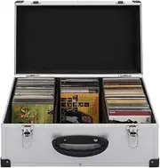 VRAXO CD Case for 60 CDs Aluminium ABS Silver -2.53KG,91856