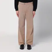 [Auralee] Light brown cotton trousers 3 Brown