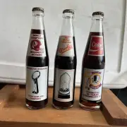 Coca Cola collector bottles, Redskins and Orioles 3 Bottle Package.