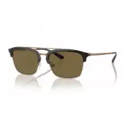New Emporio Armani EA4228 320173 Shiny Brown/Matte Pink Gold/Dark Brown 55-18...
