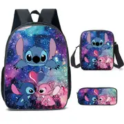 3Pcs Backpack Kids School Book Bag Crossbody Bags Pencil Case Sets