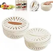 3 in 1 Kitchen Colanders Bowl,2 in 1 Kitchen Colander Rotating Washing Basket with Handle,Fruit and Vegetable Wash,Practical Kitchen Colander Bowl with Foldable Handle (2A)