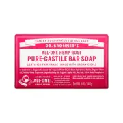 Dr. Bronners Pure-Castile Bar Soap Rose 140 gm