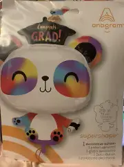 Anagram®Congrats GRAD! Panda Shaped Decorative Balloon