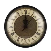 Classical Diameter 130mm Clock Quartz Movement Insert Roman Numeral Gold Face Bl