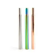Eco-to-Go Steel Extendable Straw Reusable Drink Straw Assort. Colors