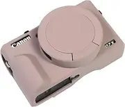Easy Hood Case for Canon Powershot G7 X Mark III Digital Camera, Soft Silicone Protective Cover with Removable Lens Cover for Canon Powershot G7X Mark III DSLR Camera (Tiffany Pink)