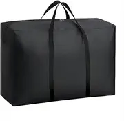 Storage Bag, 150 L Garden Cushions, Cushion Covers, 420D Polyester Coating, Oxford Fabric Organiser Bag, Storage Moving Bags (L100 x W 27 x H 56 cm, Black, 1 Piece)