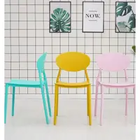 在飛比找ETMall東森購物網優惠-現代簡約北歐餐椅塑料新品凳子家用ins輕奢舒適靠背椅餐廳椅子