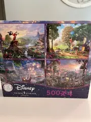 New 2000pc Disney Thomas Kinkade Piece Puzzles Tangled Fantasia Pooh Lady Tramp