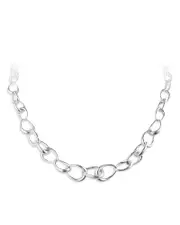 Georg Jensen Sterling Silver Offspring Link Necklace, 17.72