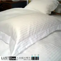 在飛比找momo購物網優惠-【LUST】五星級飯店專用-羽絨枕/羽毛枕/100%純棉表布