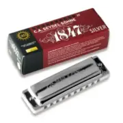 Seydel Blues Harmonica Set - 1847 SILVER Set of 5 with case, Harmonica - Free US