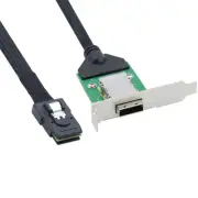 Mini SAS SFF-8087 to SAS SFF-8088 Female 12Gbps adapter cable with Low Bracket