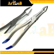 GERMAN ROOT TIP DENTAL EXTRACTING FORCEPS #845 TC BEAK SERRATED ORTHODONTIC TOOL