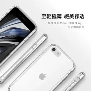 【Just Mobile】iPhone SE3/8/7 TENC Air 國王新衣氣墊抗摔保護殼-透明(透明防摔殼)