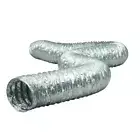 Flexible Foil Dryer Vent Duct Heavy Duty Fire Resistant Airtight 4 In. X 25 Ft.