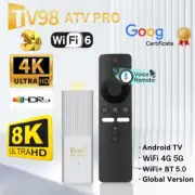 2.4G/5G Dual WiFi TV98 TV Stick Android 14 ATV Smart 8K 3D TV Box Media Player