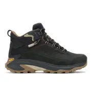 Merrell Men's Moab Speed 2 Leather Mid Waterproof Hiking Shoe, Black, 8.5