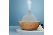 Devanti Aroma Aromatherapy Diffuser LED Oil Ultrasonic Air Humidifier Glass Wood