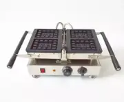 Rectangle Waffle Maker Machine Two Pot Two-sided 110V, 2KW Stone Pancake
