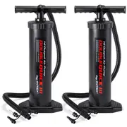 2PK Intex 48cm High Output Hand/Manual Air Pump/Inflatable f/ Airbeds/Pool/Boats