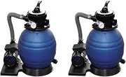 Sand Filter Pumps 2pcs 400 W 11000 l/h,Pool & Spa Filters 22.2KG-277089