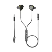 RX5 Sensitive Control Gaming Earphones with Cable Control Type C Connector