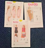 Burda Dress 6831 6912 7175 Sewing Pattern assorted sizes 8 to 20 Summer Casual