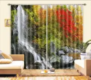 3D Waterfall Cliff ZHUA1436 Blockout Photo Curtain Fabric Window Zoe