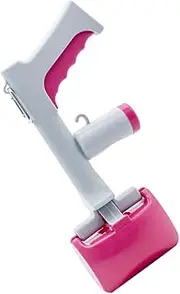YARNOW Pet Poop Scoop Durable Long Handle Waste Pickup Tool for Dogs Cats Plastic Outdoor Cleaning Easy One Hand Operation Rosy
