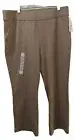 Duluth Trading Women's NoGA Natural Cotton Bootcut Brown XL 29” Inseam Pants
