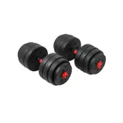 40Kg Adjustable Rubber Dumbbell Set Home Gym Exercise Weights