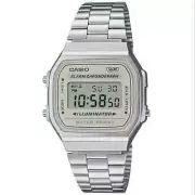 Casio A168WA-8A | Unisex Digital Quartz Wrist Watch, Stainless Steel Band, Elect