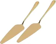 Garneck 2PCS Pastry Spatula Set - for Decorating Birthday Cakes - Baking and Cream Spreading Stainless Steel with Ergonomic Handles Essential Kitchen Baking Tools