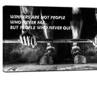 Waterproof Canvas Wall Art – Inspirational Weightlifting Quotes for Any Room