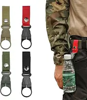 Portable Water Bottle Ring Holder Clips, Set of 4, for Backpack, Belt, Outdoor Activities