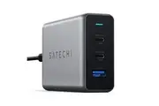 Satechi 100W GaN Compact Charger Dual USB-C PD USB-A Port f Apple Android Phone